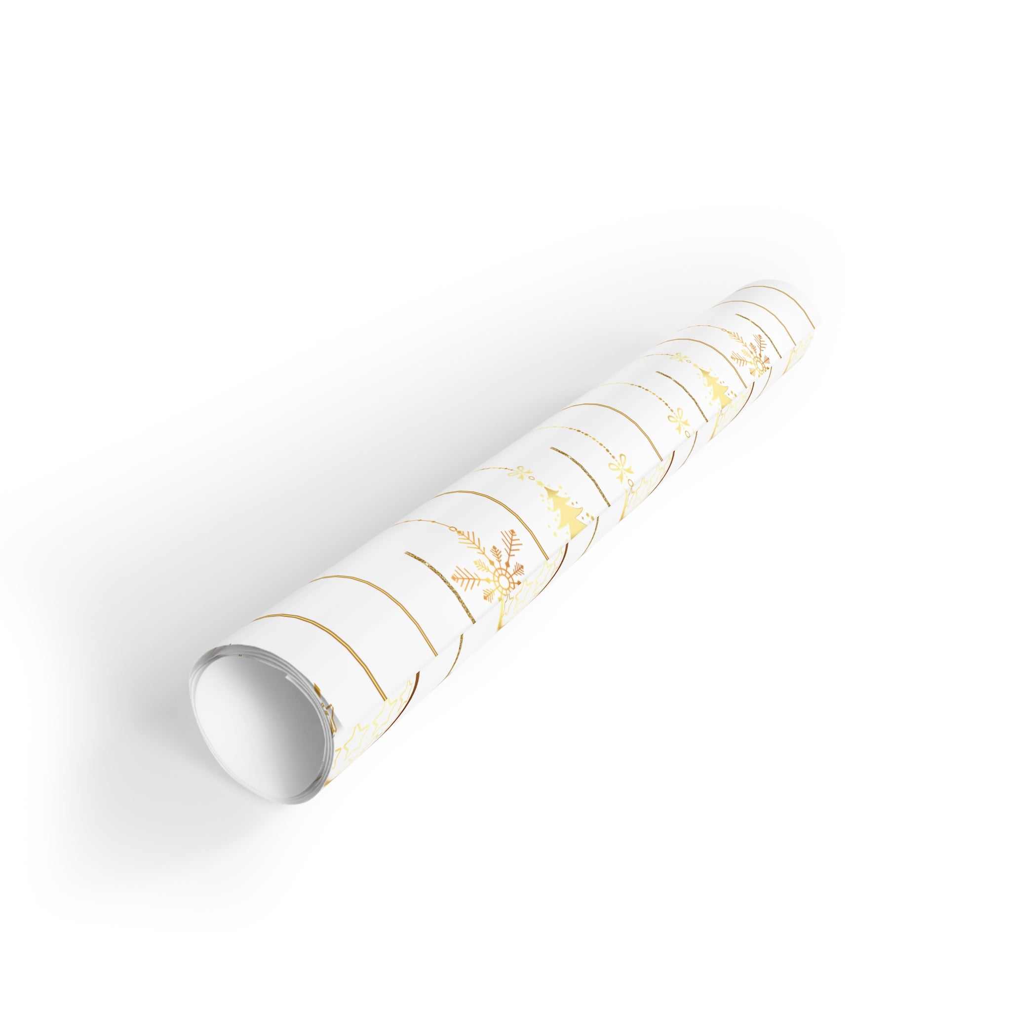 Gold Ornaments Gift Wrapping Paper Roll