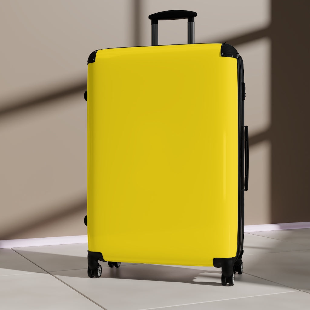 Bright Yellow Suitcases