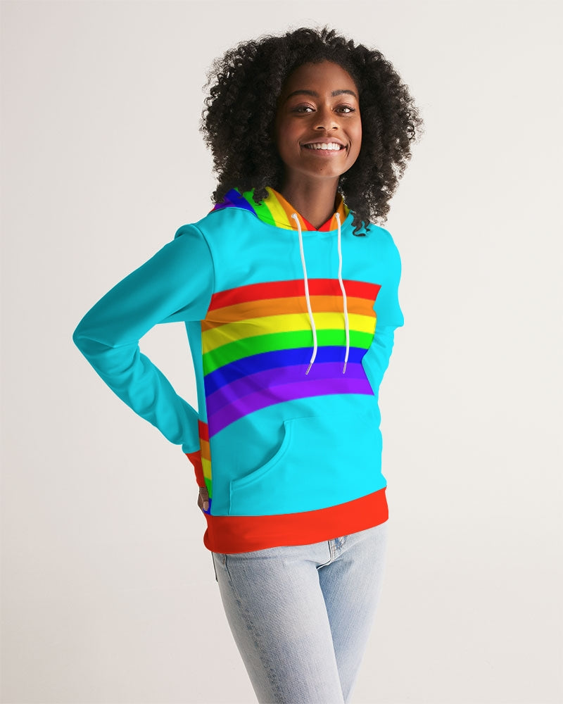 Rainbowbrite Aqua Ladies Hoodie - 0