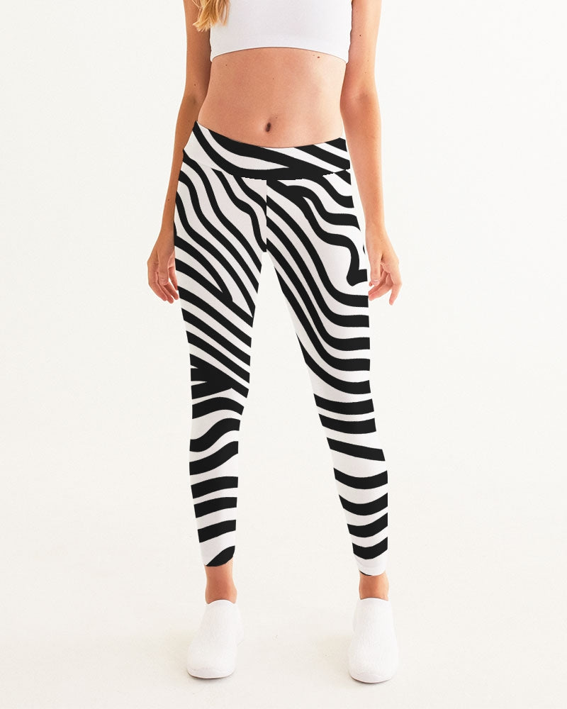 Zebra Print Ladies Yoga Pants