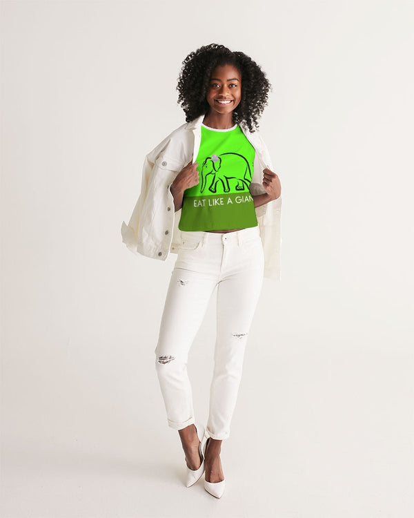 Eat Like A Giant Ladies  Cropped Tank