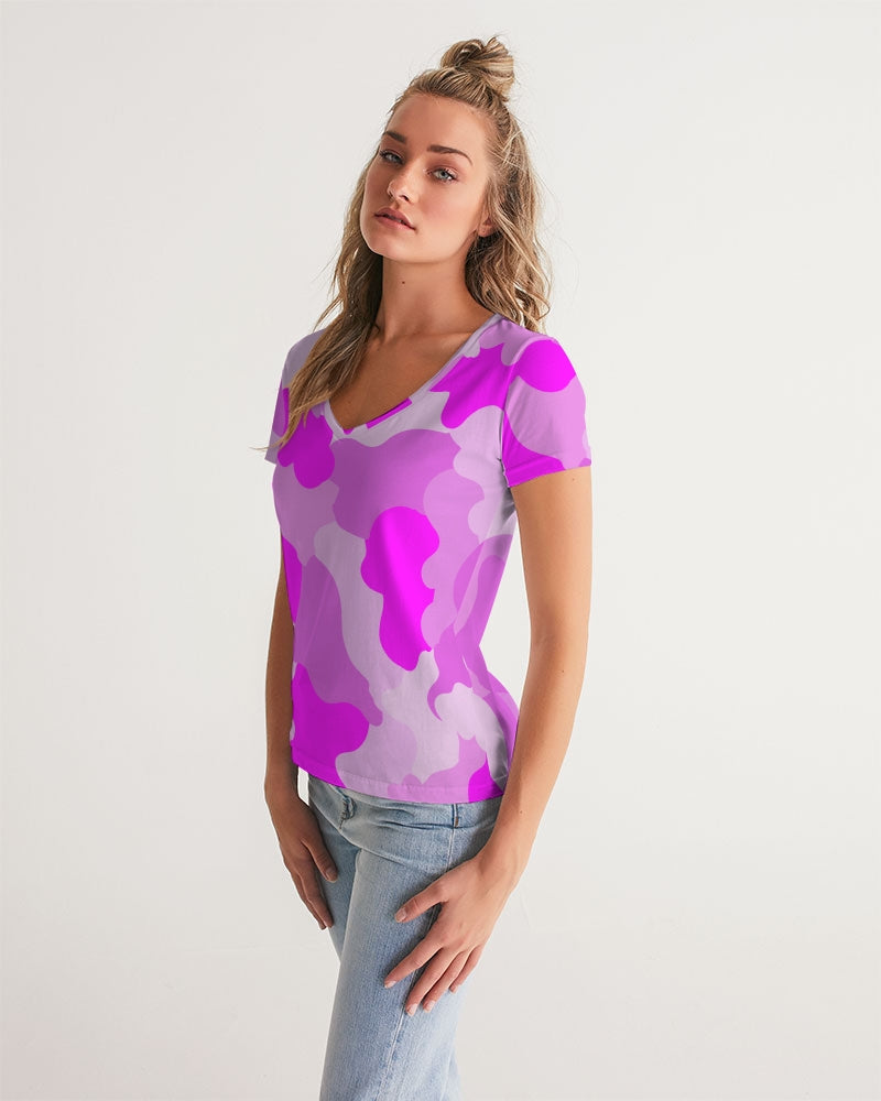 Pink Fusion Ladies V-Neck Tee