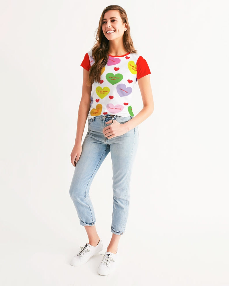 Sweet Tart Hearts Ladies Tee