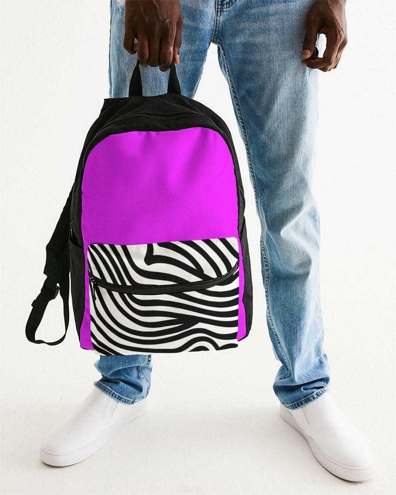 Zebra Hot Pink Girls Small Canvas Back Pack