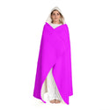 Hot Pink Hooded Sherpa Fleece Blanket