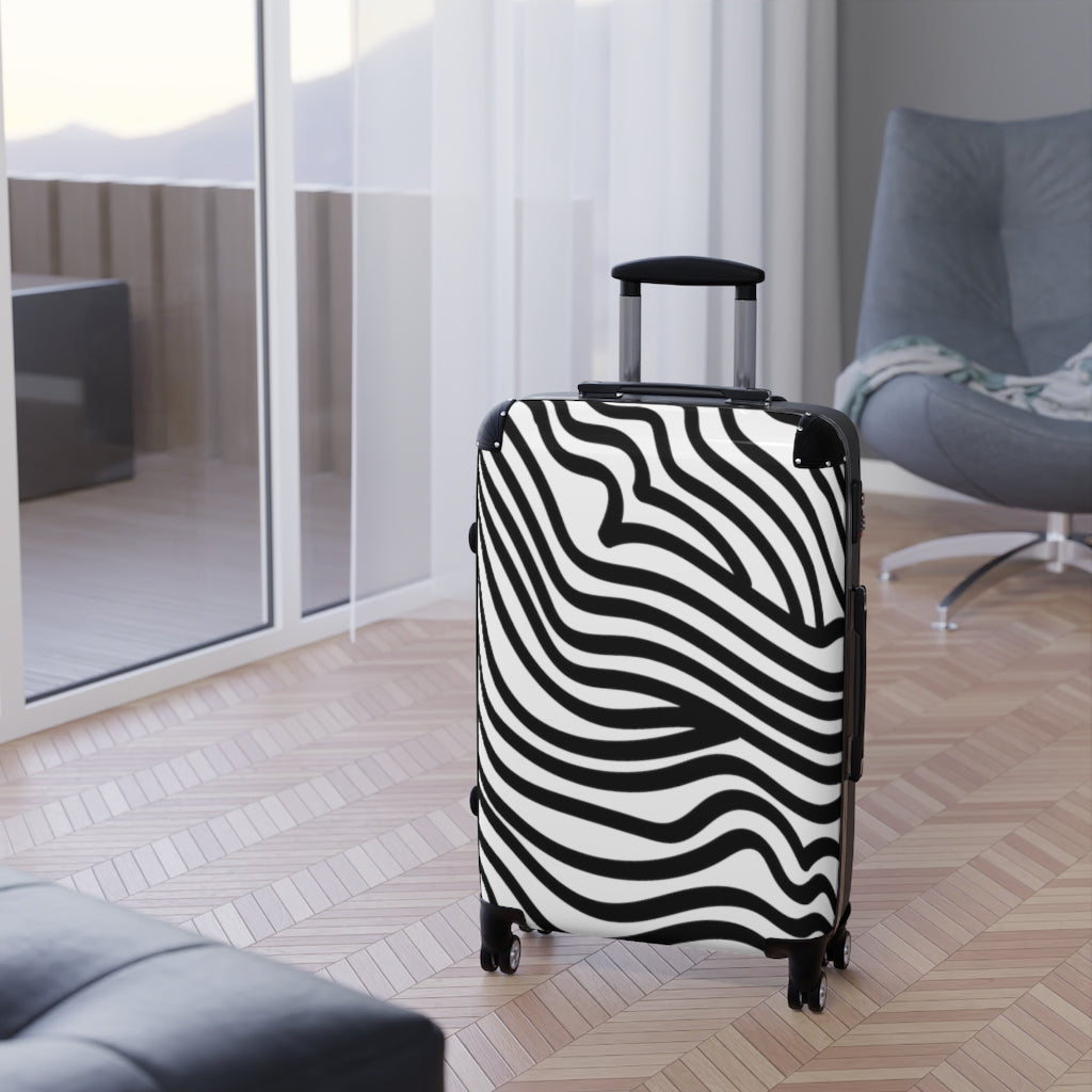 Zebra Print Suitcases