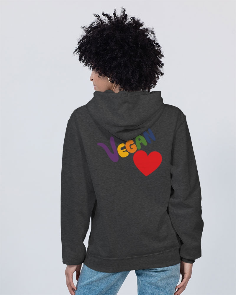 Vegan Heart Ladies Hoodie | Champion