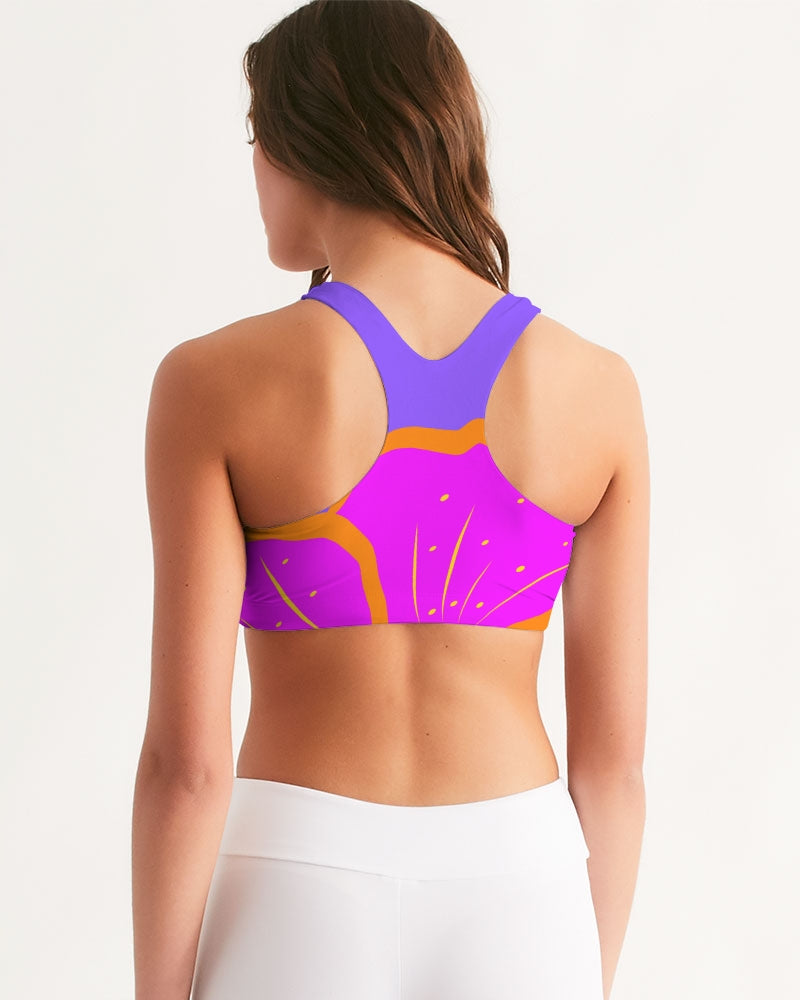 Cali Flower Ladies Seamless Sports Bra - 0