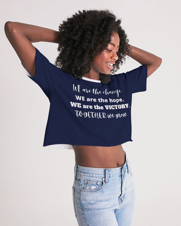 Unity and Freedom Ladies Lounge Cropped Tee