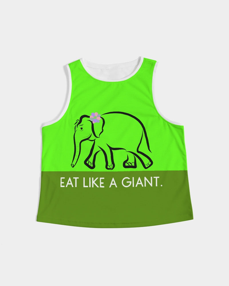 Eat Like A Giant Ladies  Cropped Tank