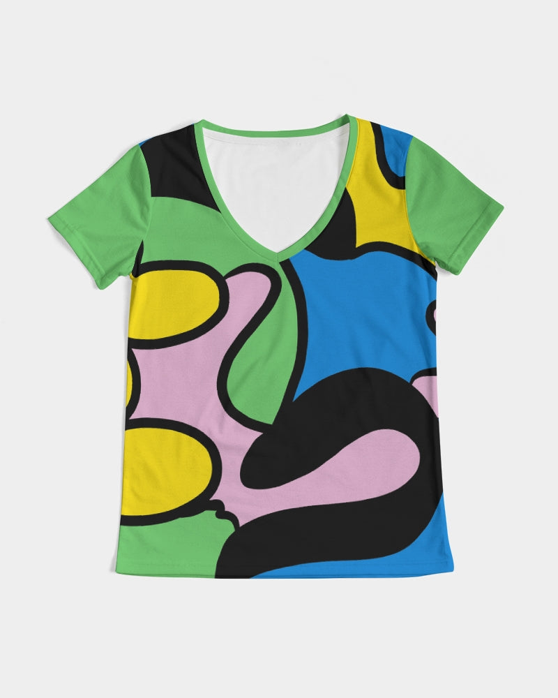 Color Wind Ladies V-Neck Tee