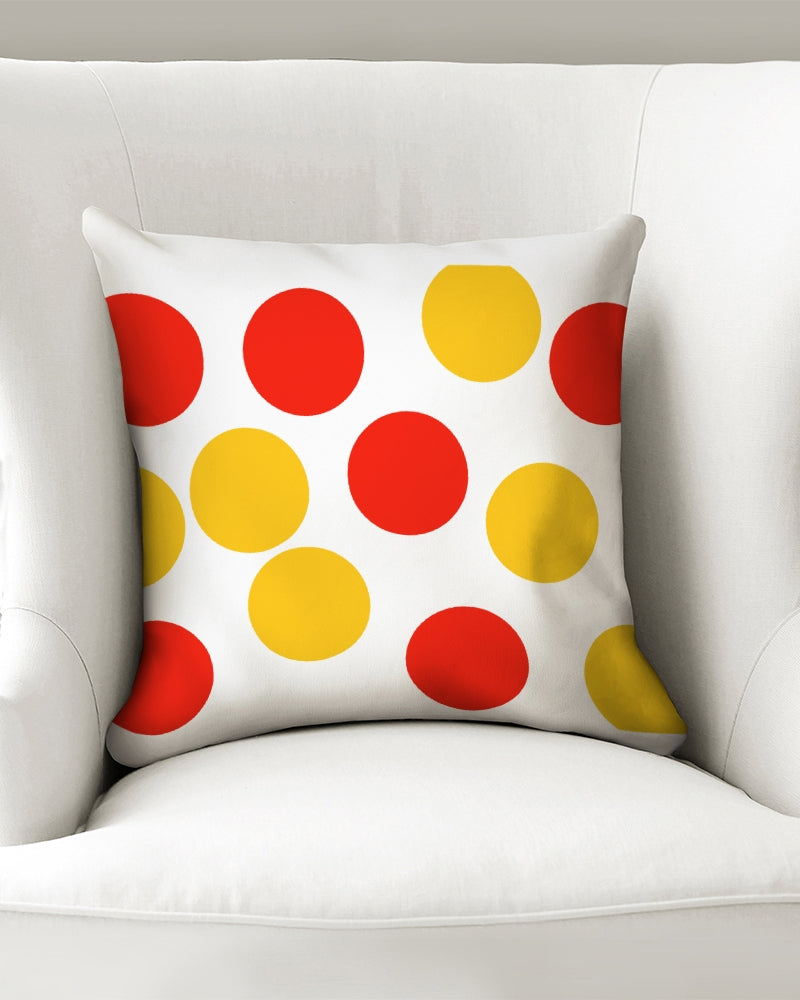 Hot Sun Dots 16x16 Throw Pillow Case - 0