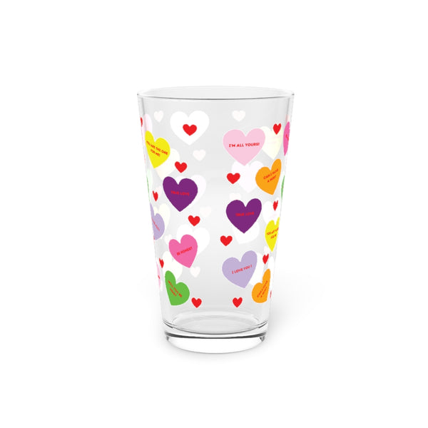 Valentine's Sweet Tart Hearts Pint Glass, 16oz