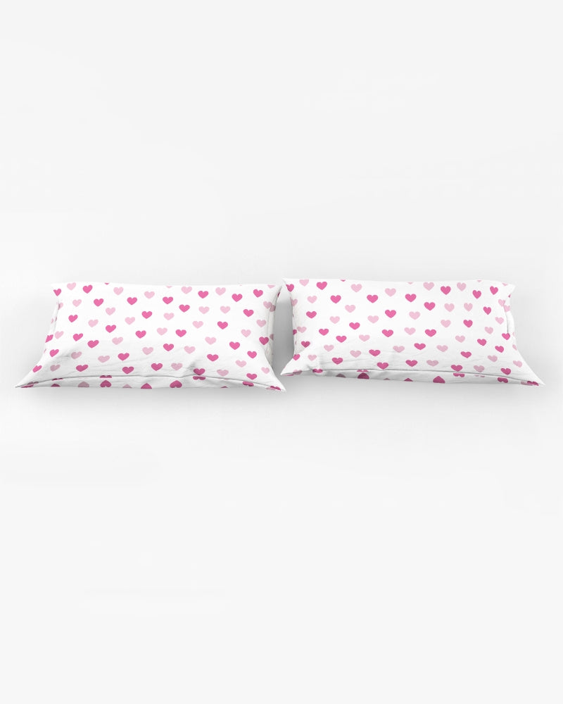 Pink Hearts King Pillow Case - 0