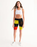 Don't Forget To Stretch Ladies Mid-Rise Bike Shorts