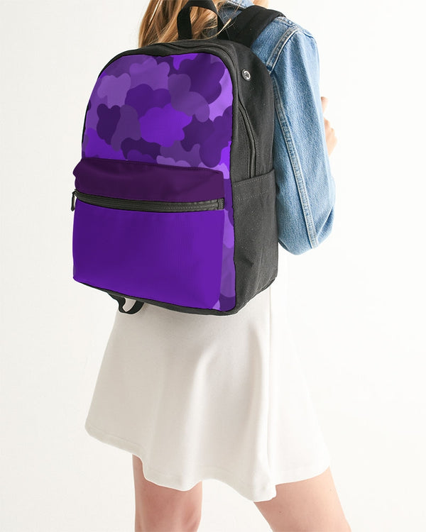 Purple Fusion Small Canvas Backpack