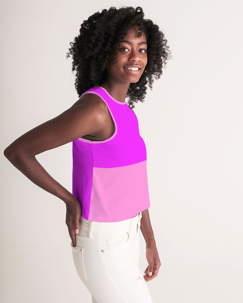 Pink Pink Ladies Cropped Tank