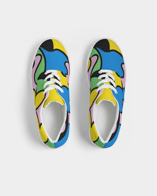 Color Wind Ladies Lace Up Canvas Shoe