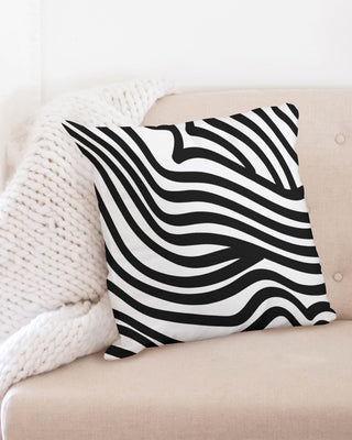 Zebra Print Throw Pillow Case (20x20)