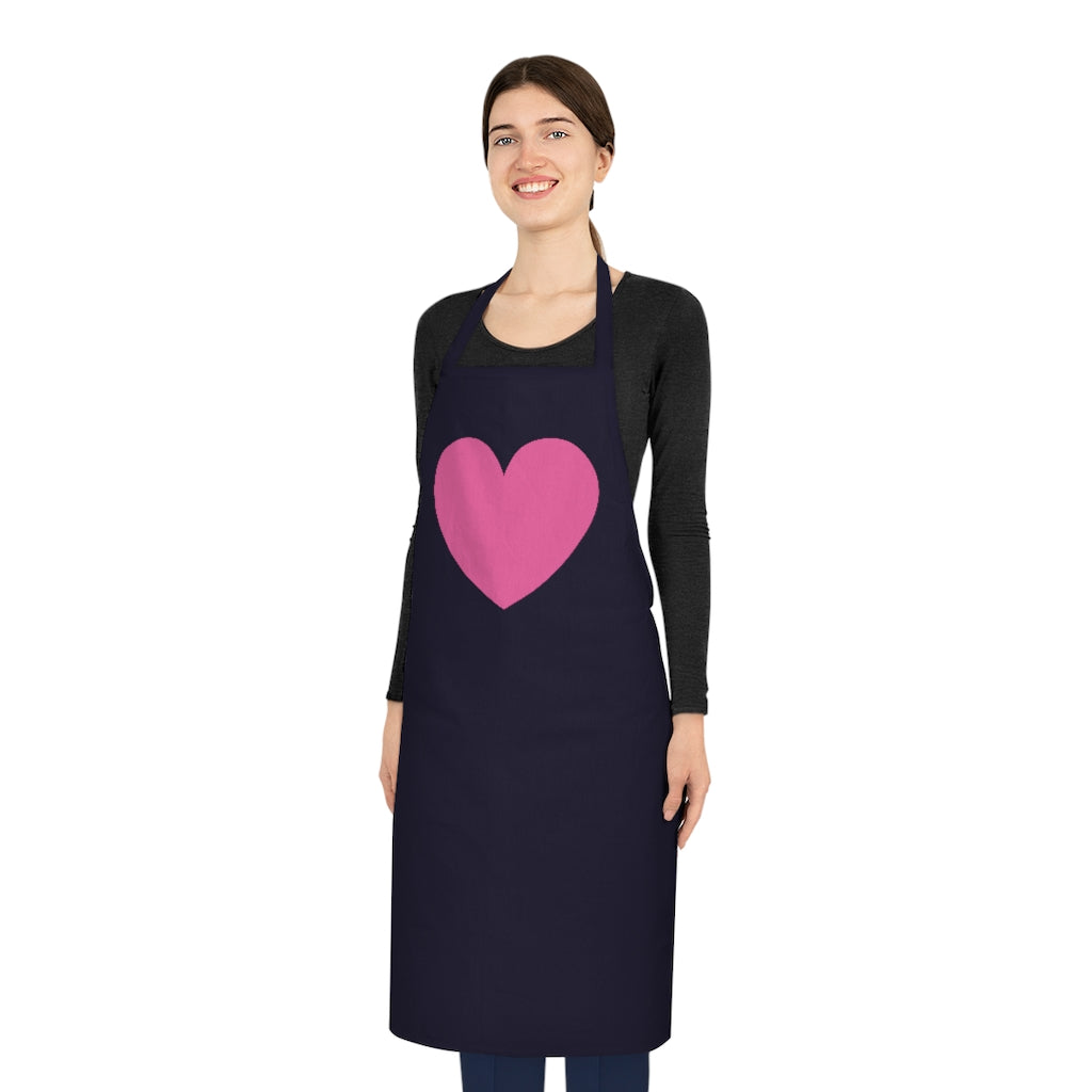 Pink Hearts 100% Cotton Apron