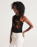 Don't Forget To Stretch Ladies Cropped Tank