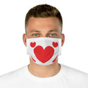 Valentine's Red Hearts Cotton Face Mask