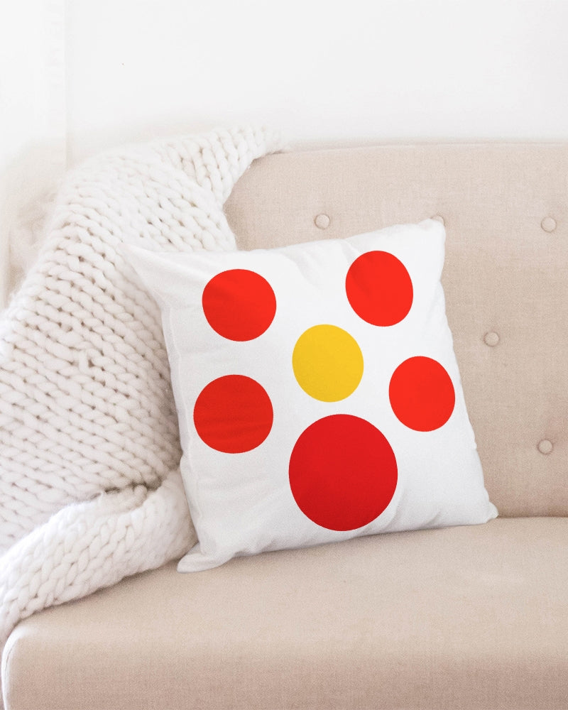 Hot Sun Dots 18x18 Throw Pillow Case