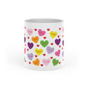 Sweet Tart Hearts-Heart Shaped Handle Mug