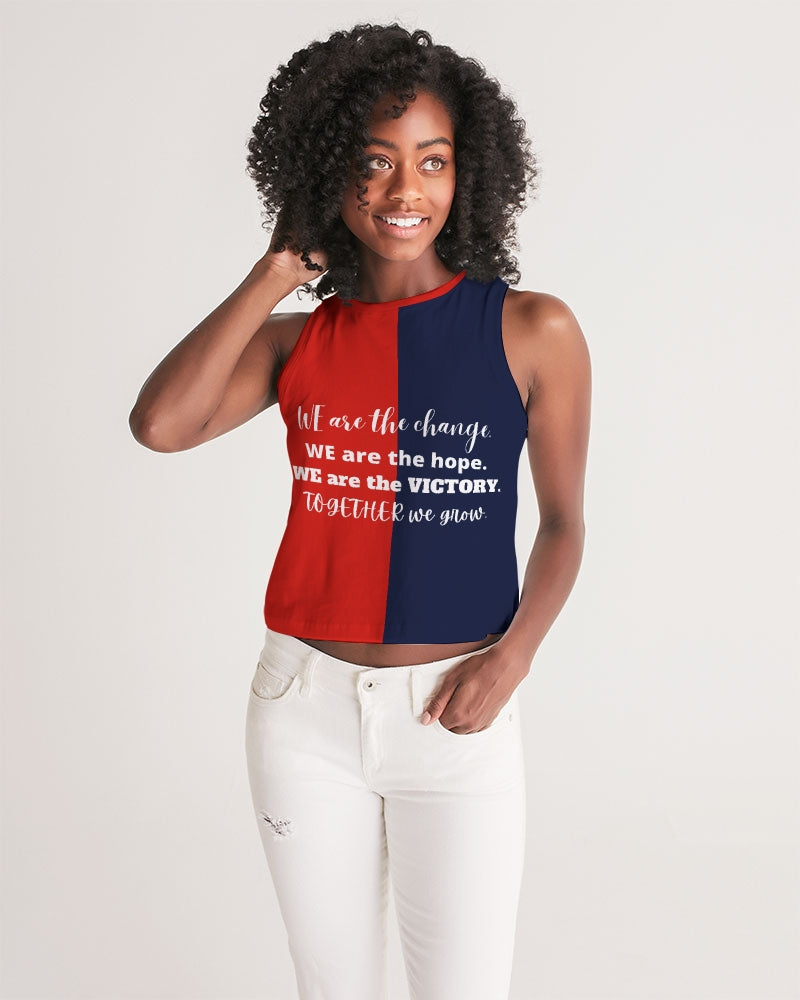 Unity and Freedom Ladies Cropped Tank