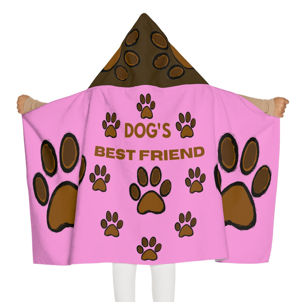 Dog's Best Friend Girls Hooded Towel