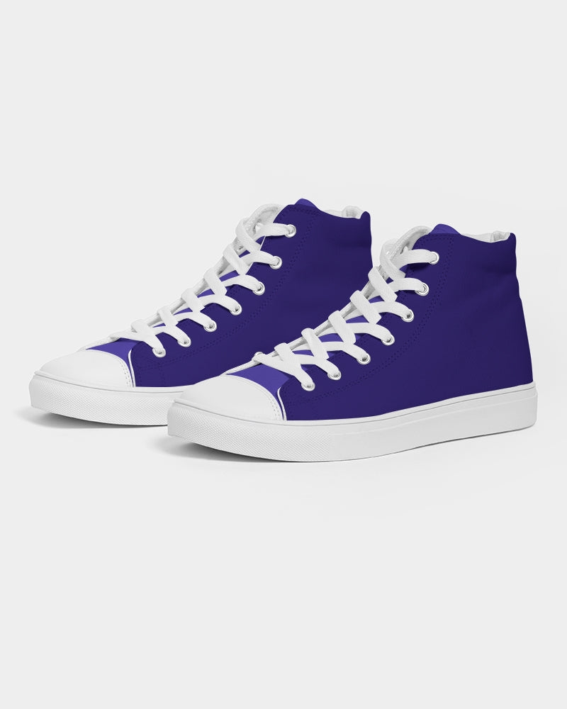 Navy Blue Men's Hightop Canvas Shoe