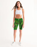 Green Fusion Ladies Mid-Rise Bike Shorts