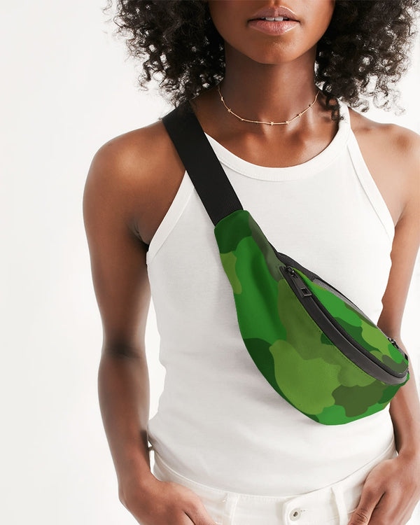 Green Fusion Crossbody Sling Bag