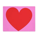 Big Red Heart Pink Placemat