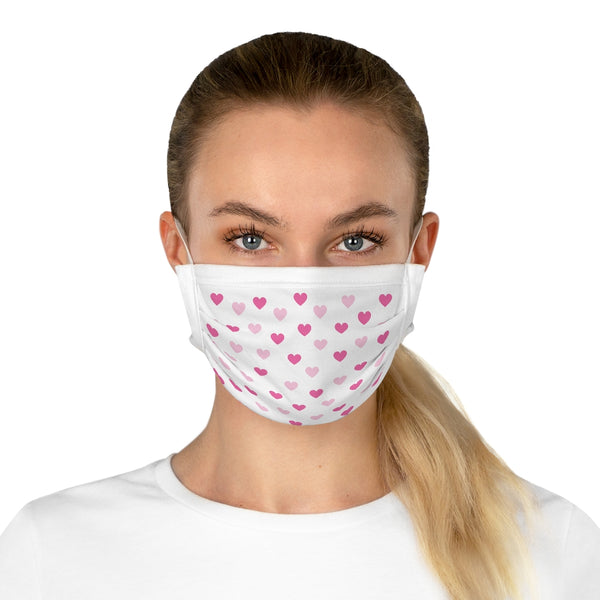 Pink Hearts Cotton Face Mask