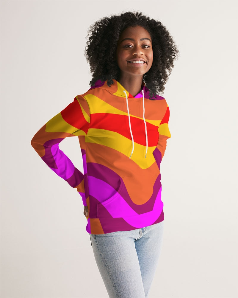 Bright Swirl Ladies Hoodie