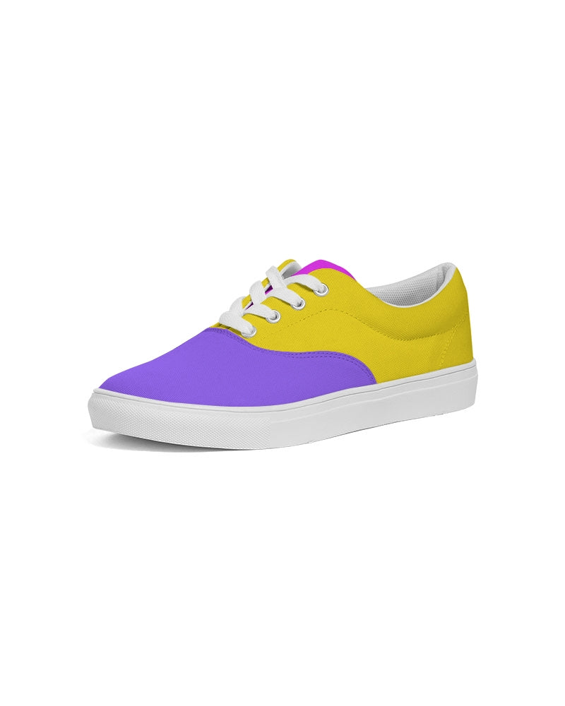 Cali Flower Lace Up Canvas Shoe