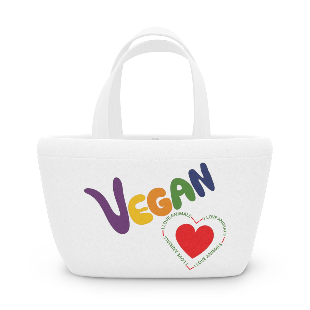 Vegan Heart Lunch Bag