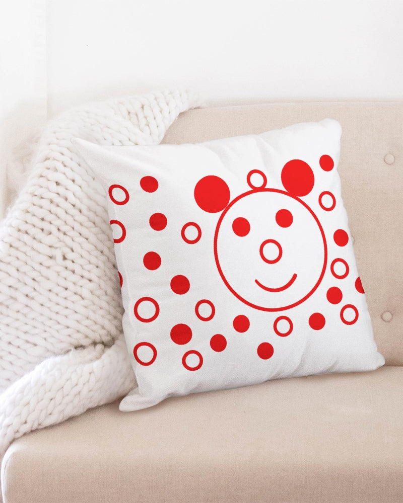 Cherry Smile 20x20 Throw Pillow Case - 0