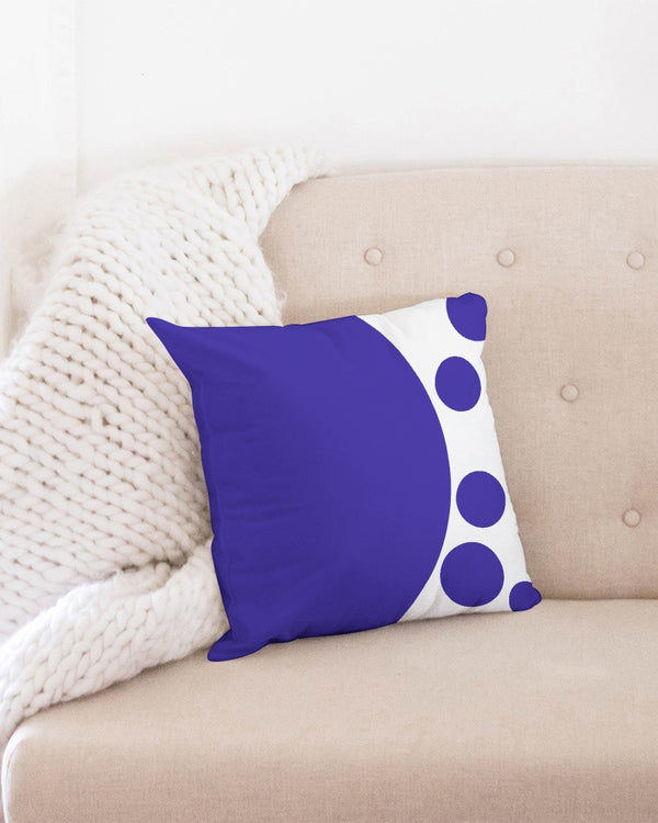 Blue Dot 16x16 Throw Pillow Case