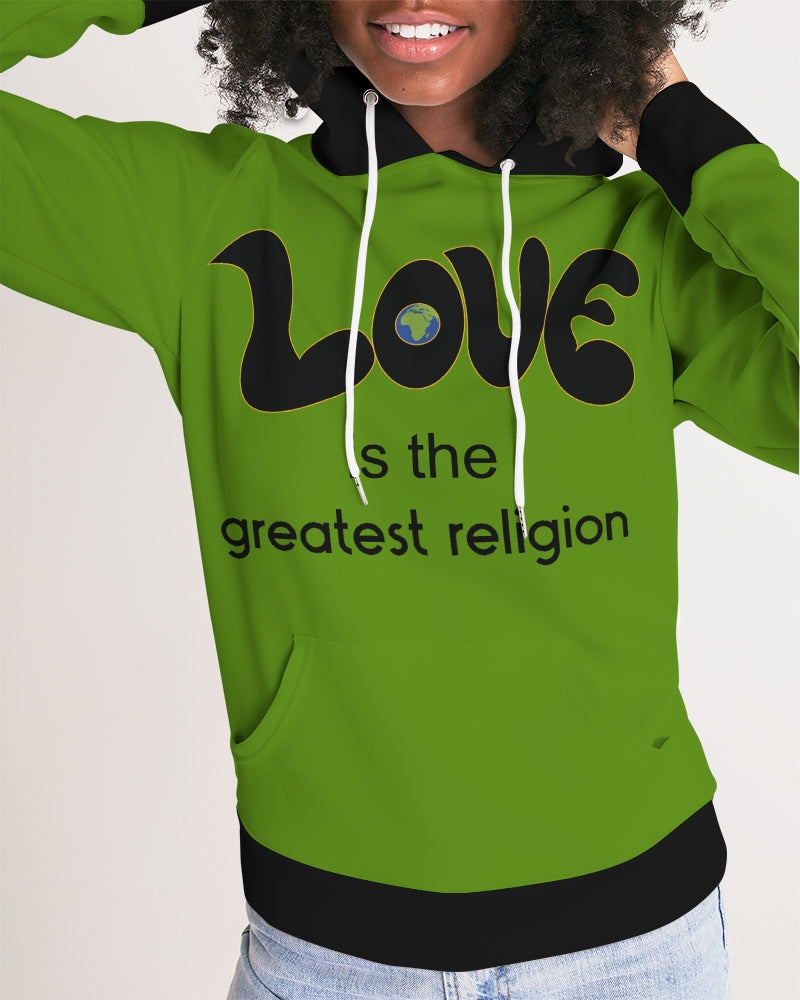 Love Is The Greatest Religion Hoodie (QR CODED ON BACK FOR BRAND SUPPORTERS)