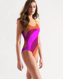 Bright Swirl Ladies One-Piece Swimsuit