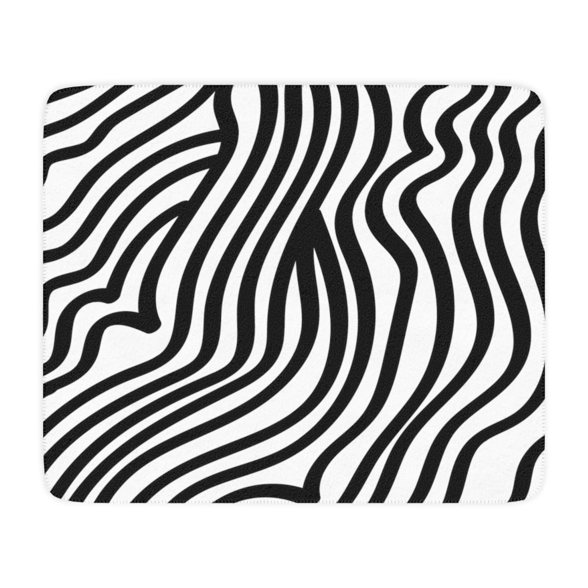 Zebra Print Sherpa Blanket - 0