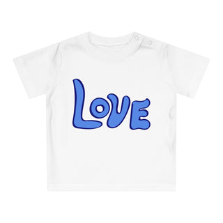 Buy white Blue LOVE Baby T-Shirt