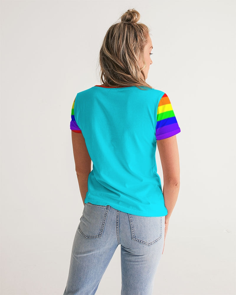 Rainbowbrite Ladies V-Neck Tee