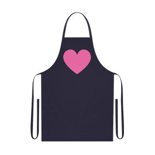 Buy navy Pink Hearts 100% Cotton Apron