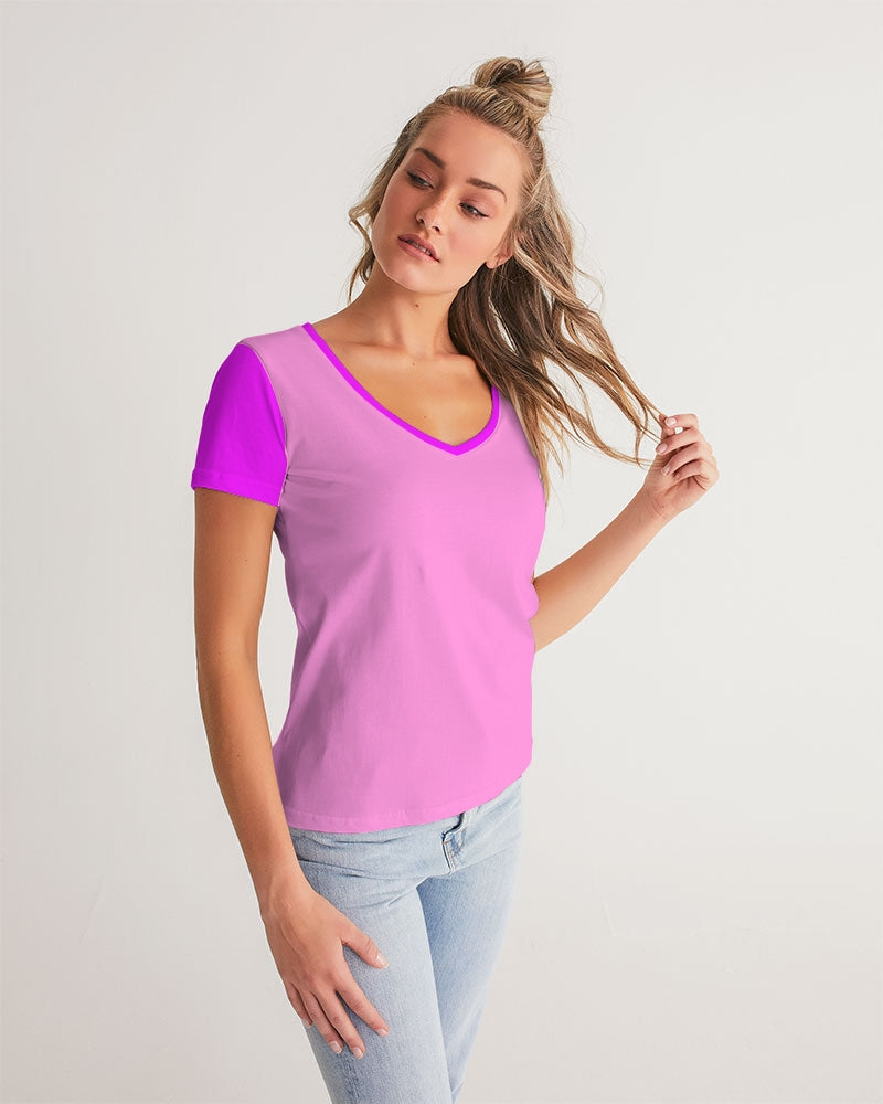 Pink Pink Ladies V-Neck Tee