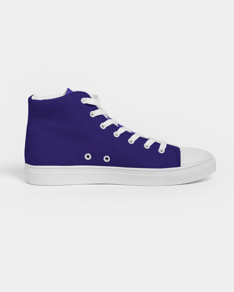 Navy Blue Men's Hightop Canvas Shoe