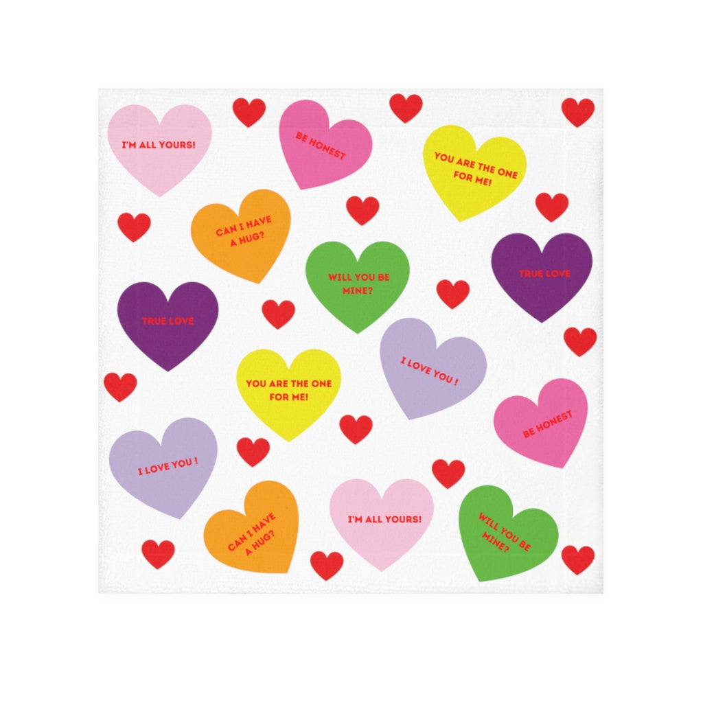 Sweet Tart Hearts Face Towel - 0