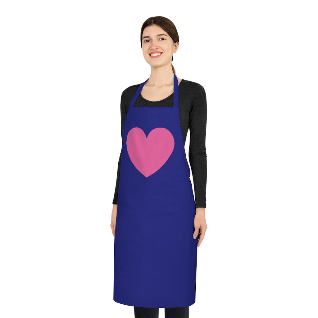 Pink Hearts 100% Cotton Apron - 0